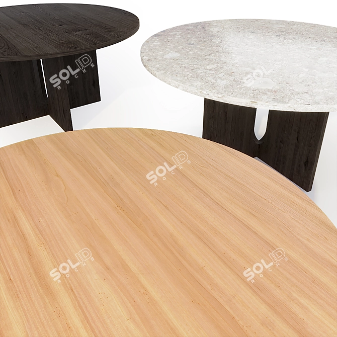 Menu Androgyne Dining Table: Scandinavian Design at its Finest 3D model image 3