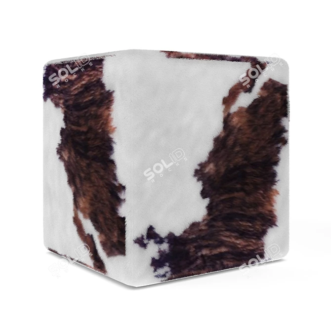 Elegant Porada Pouf 45 3D model image 1