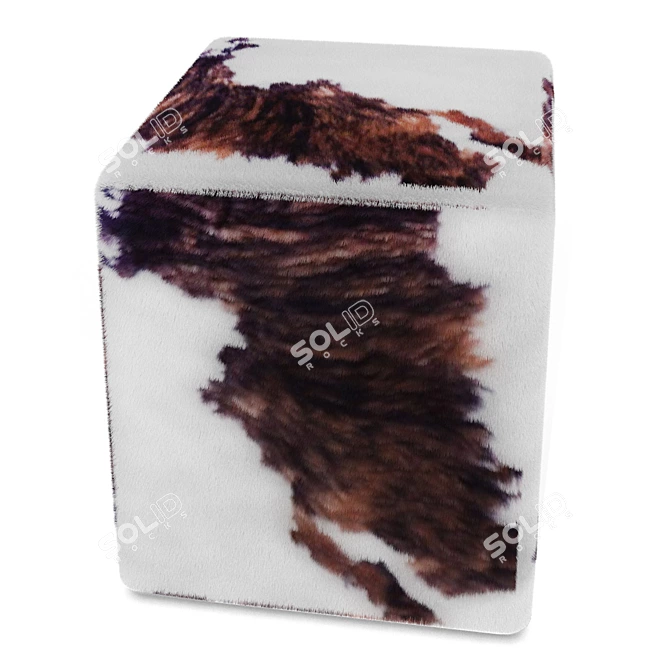 Elegant Porada Pouf 45 3D model image 2