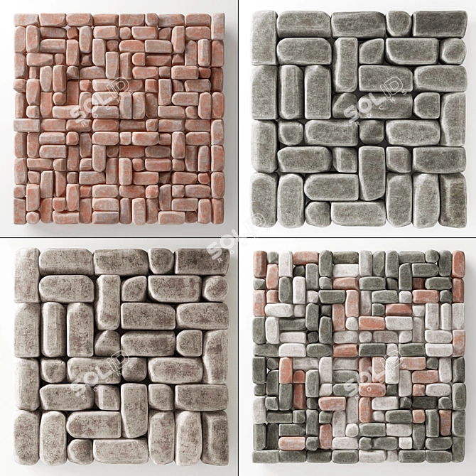 Stone Block Decor: High-Quality 3D Assets 3D model image 3