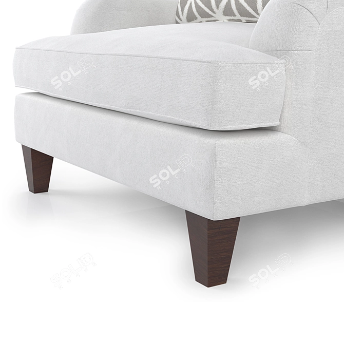 Omni Classic White Sofa 3D model image 3