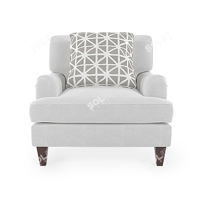 Omni Classic White Sofa 3D model image 4