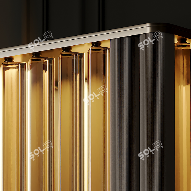 VeniceM Numa Brass & Glass Wall Sconce 3D model image 3