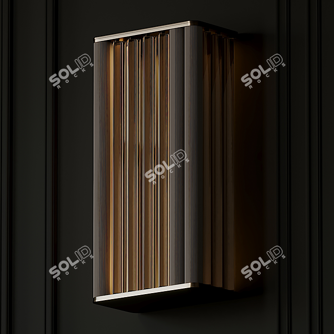 VeniceM Numa Brass & Glass Wall Sconce 3D model image 4