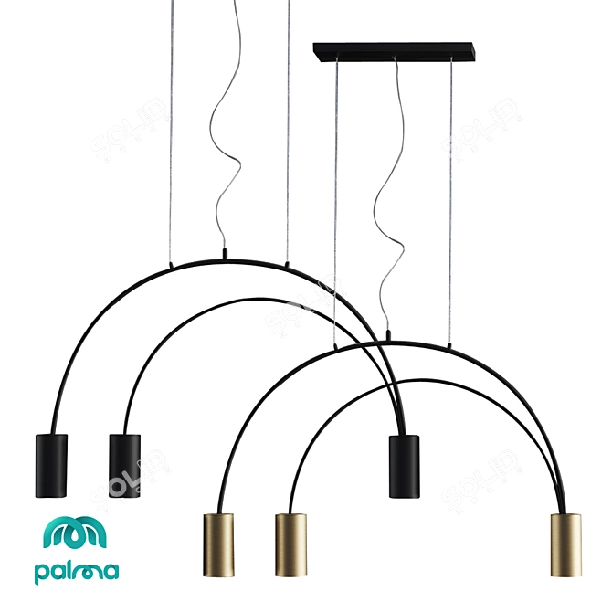 Elegant Palma 0524 Chandelier 3D model image 1