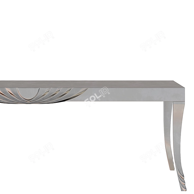 Elegant Silver Angel Yacht Table 3D model image 2