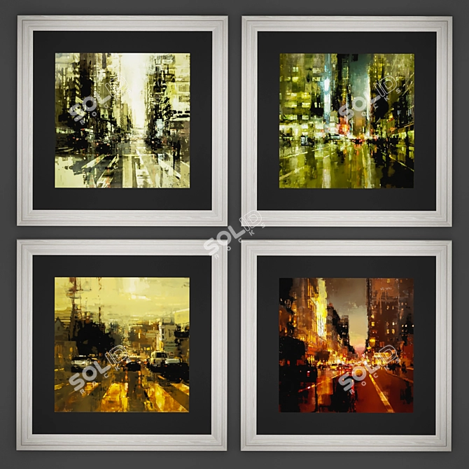 Exquisite Set: Jeremy Mann's Paintings 3D model image 1