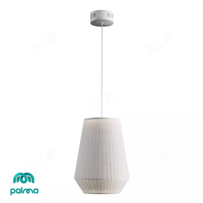 Sleek Palma Pendant Light 3D model image 1