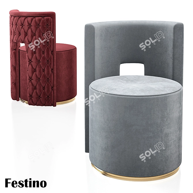 Festino Swivel Chair - Ultimate Comfort 3D model image 1