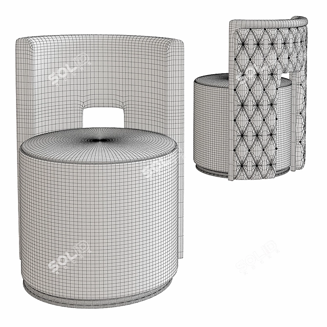 Festino Swivel Chair - Ultimate Comfort 3D model image 2