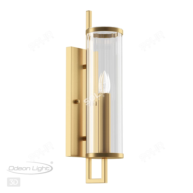 Elegant Gold Sconce by ODEON LIGHT 3D model image 1