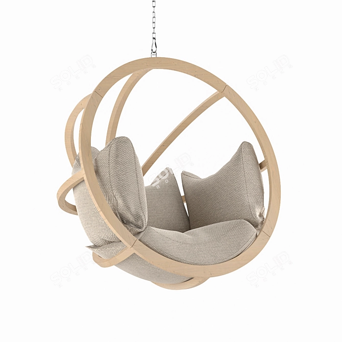 DeepLounge Hanging Chair: Stylish and Comfortable 3D model image 3