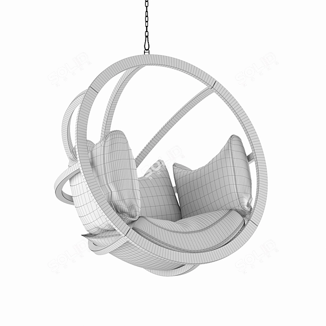 DeepLounge Hanging Chair: Stylish and Comfortable 3D model image 4