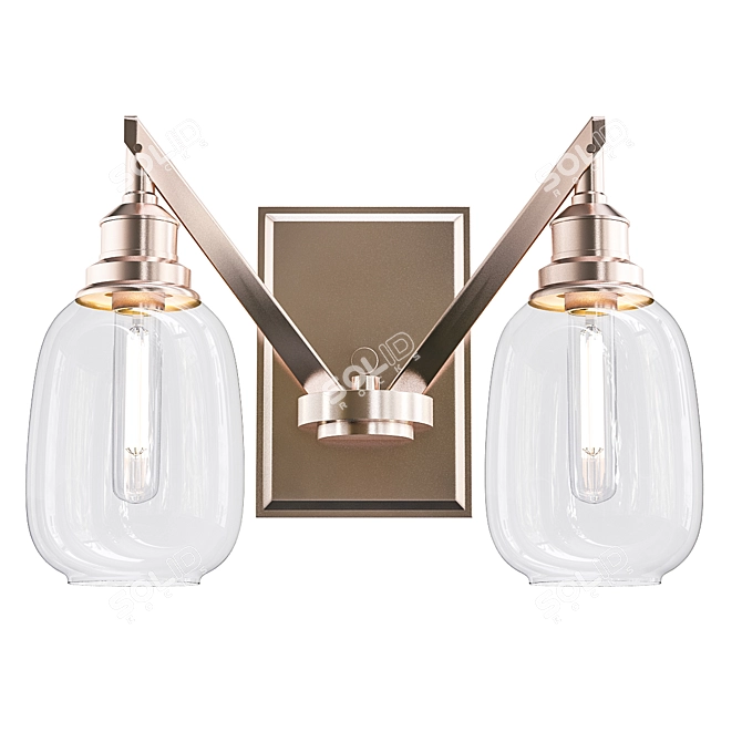 Elegant European Style Chandelier 3D model image 1