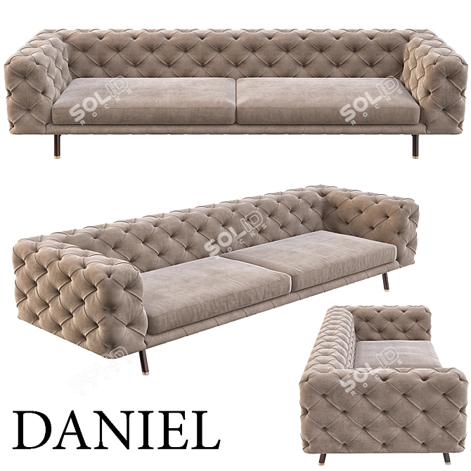 Luxurious ULIVI_SALOTTI DANIEL Sofa 3D model image 1