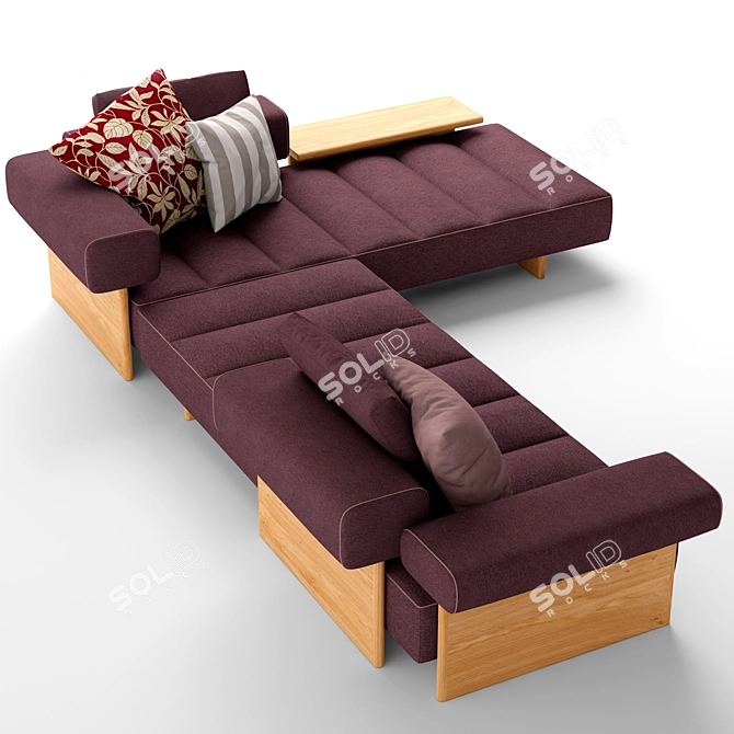 Cassina Sail Out Corner Sofa: Modern and Spacious 3D model image 3
