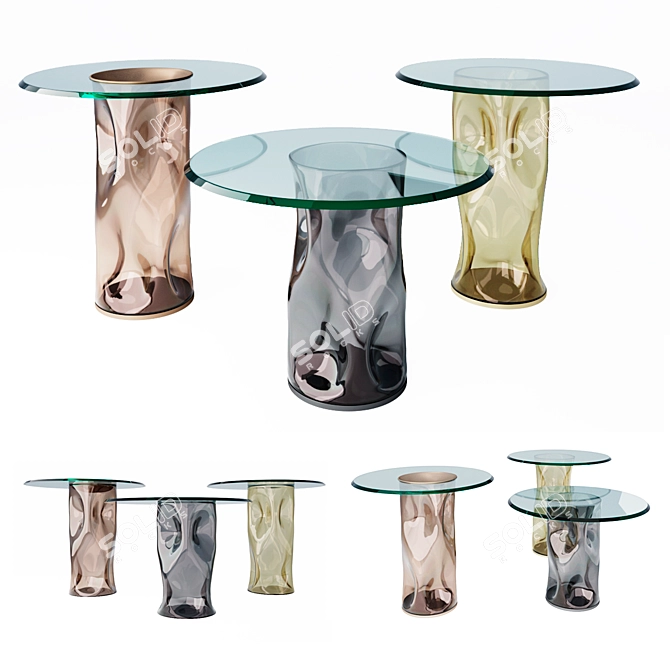 Reflex Dandolo Coffee Table: Elegant and Versatile 3D model image 1