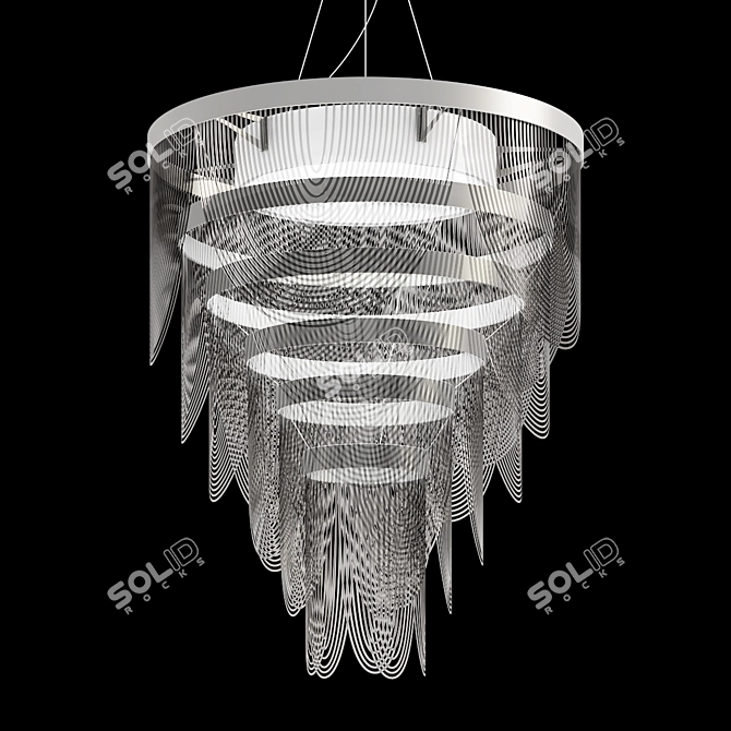 Elegant Ceremony: Hanging Lamp 3D model image 1