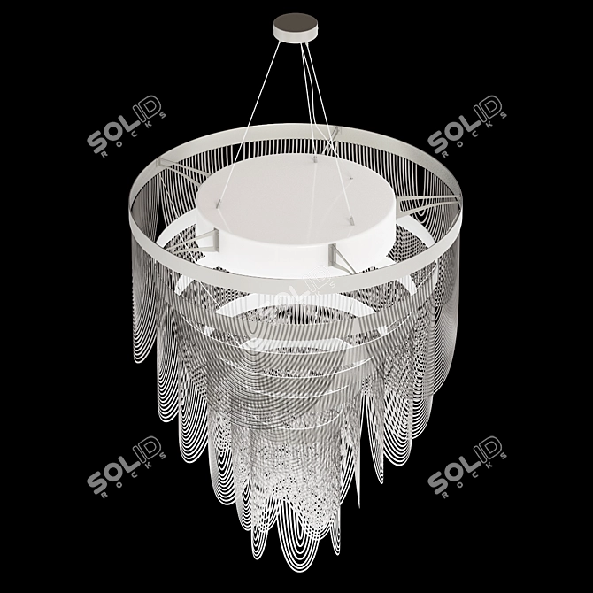 Elegant Ceremony: Hanging Lamp 3D model image 3