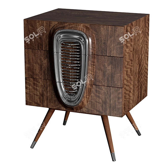 Retro Americana Chest: Jonathan Charles 50's Inspired 3D model image 1