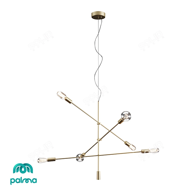 Elegant Palma Chandelier 0531CL 3D model image 1