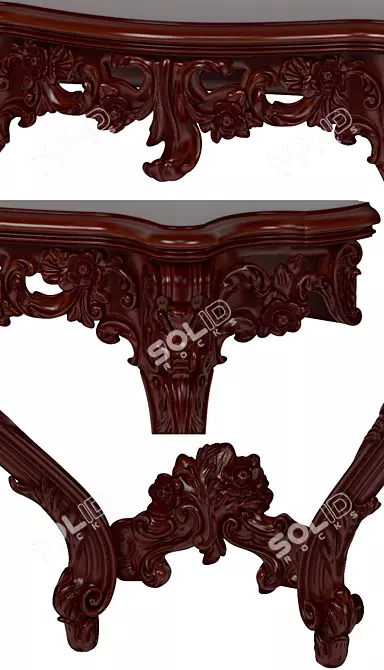 Elegant Tosconova Gaiole Console 3D model image 4