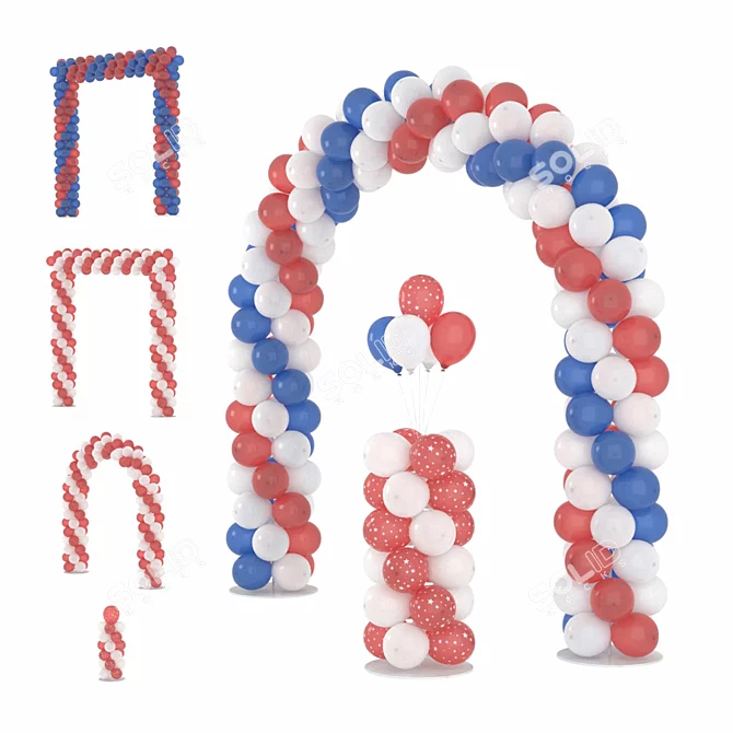 Celebrate with Balloon Arch! 3D model image 1