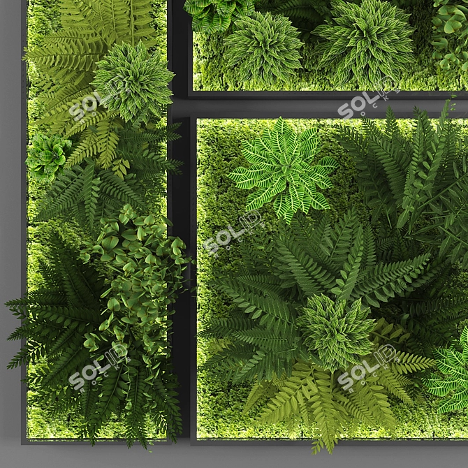 EcoWall Vertical Garden Kit 3D model image 2