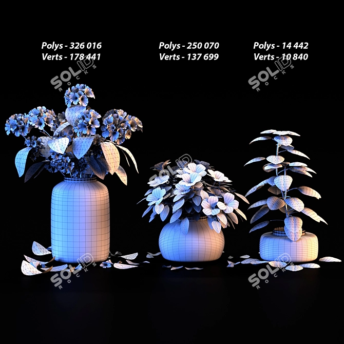 Exotic Blooms from Mediterranean Islands 3D model image 2