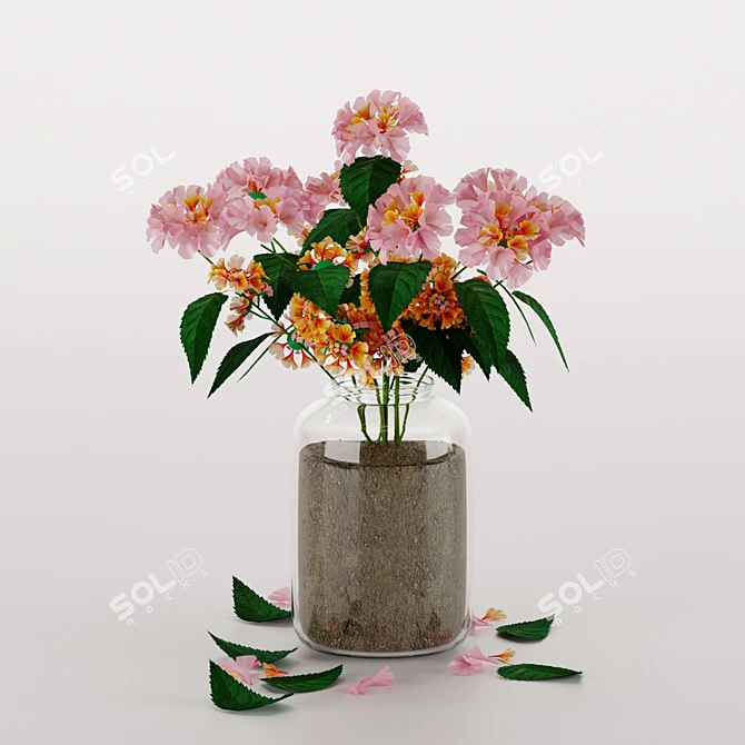 Exotic Blooms from Mediterranean Islands 3D model image 8