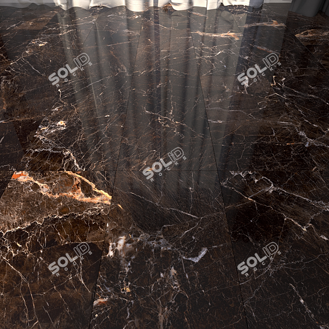 Luxury Java Brown Marble Floor Set 3D model image 1