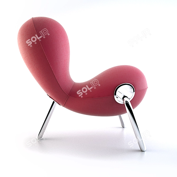 Modern Embryo Chair: Innovative Design & Comfort 3D model image 1