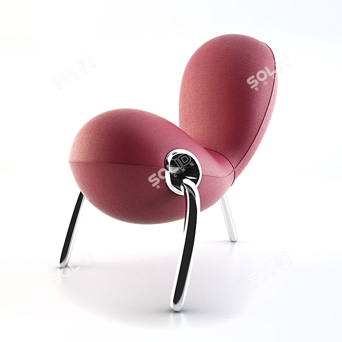 Modern Embryo Chair: Innovative Design & Comfort 3D model image 2