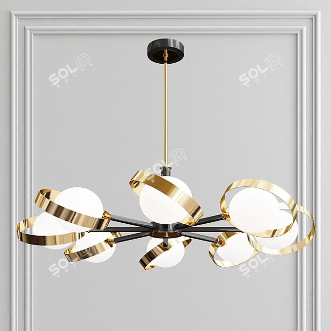 Kinesis: Stylish Metal and Glass Pendant Lights 3D model image 3