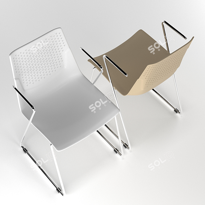 Corona Render Chair FX-05F 3D model image 3