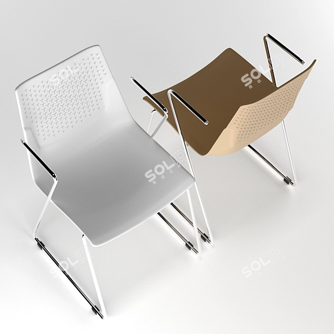 Corona Render Chair FX-05F 3D model image 5