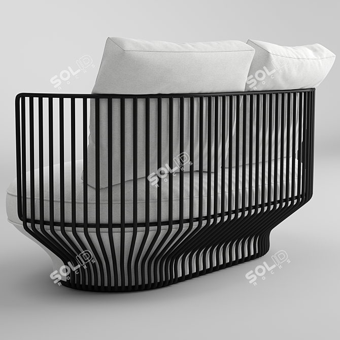 Exquisite Wittmann Paradise Bird Sofa 3D model image 2