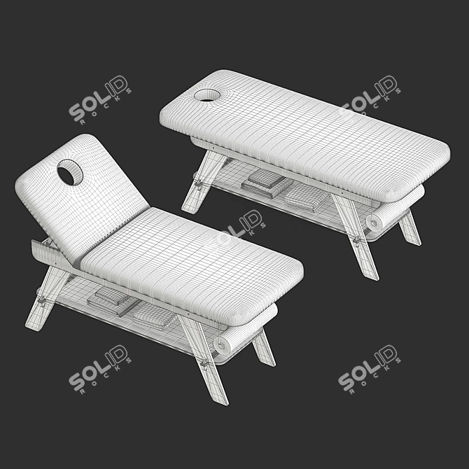 Relaxation Master Massage Couch 3D model image 3