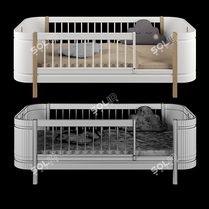 OLIVER FURNITURE Mini Junior Bed 3D model image 2