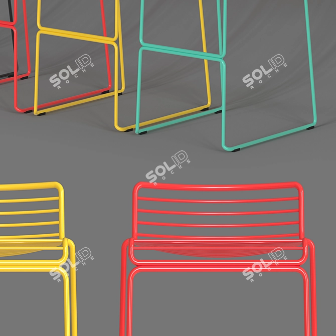 Hero Bar Stool: Stylish and Versatile 3D model image 3