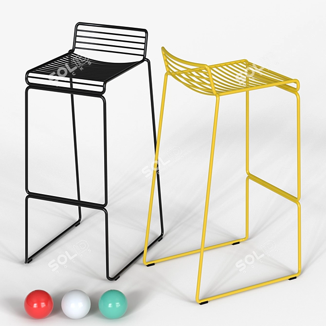 Hero Bar Stool: Stylish and Versatile 3D model image 6