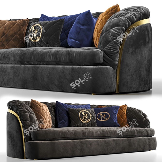 Elegance at its Best: Portofino Cantori Sofa 3D model image 4