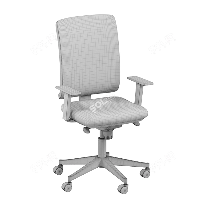 Modern Smart R net Chair 3D model image 3