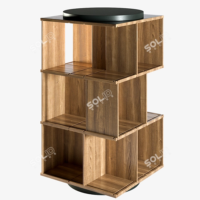 Poltrona Frau Turner Swivel Bookcase 3D model image 1