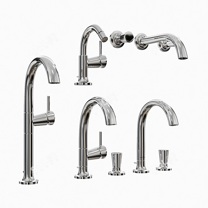Elegant Villeroy & Boch Faucets 3D model image 1