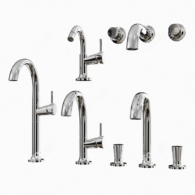 Elegant Villeroy & Boch Faucets 3D model image 2