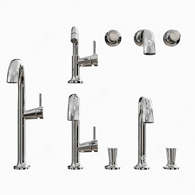 Elegant Villeroy & Boch Faucets 3D model image 3