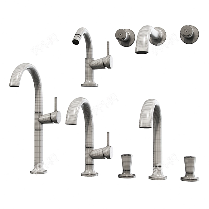 Elegant Villeroy & Boch Faucets 3D model image 4