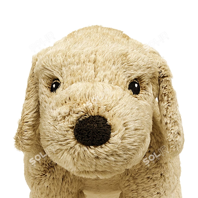 Golden Companion: GOSIG GOLDEN Soft Toy Dog 3D model image 2