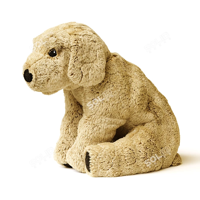Golden Companion: GOSIG GOLDEN Soft Toy Dog 3D model image 3